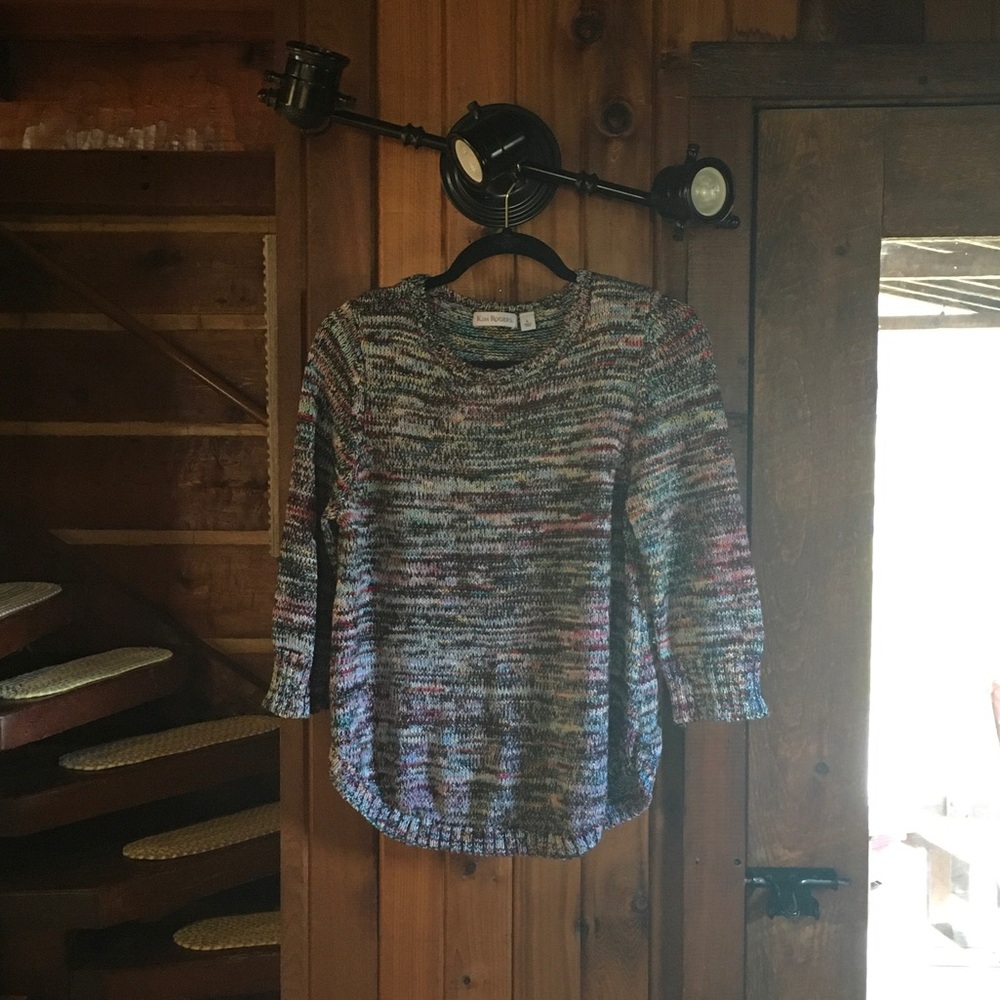 Kim Rogers Multicolor Crew Neck Sweater
